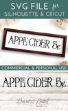 Apple Cider $.05 SVG File - Farmhouse Style - Commercial Use SVG Files for Cricut & Silhouette
