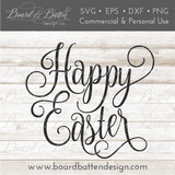 Happy Easter SVG File - Commercial Use SVG Files for Cricut & Silhouette