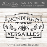 Jardin De Fleurs French Shabby SVG File - Commercial Use SVG Files for Cricut & Silhouette