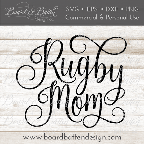 Rugby Mom SVG File