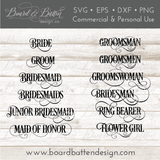 Wedding Words SVG Bundle - WS5 - Commercial Use SVG Files for Cricut & Silhouette
