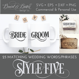 Wedding Words SVG Bundle - WS5 - Commercial Use SVG Files for Cricut & Silhouette