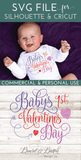 Baby's First Valentine's Day SVG - Commercial Use SVG Files for Cricut & Silhouette