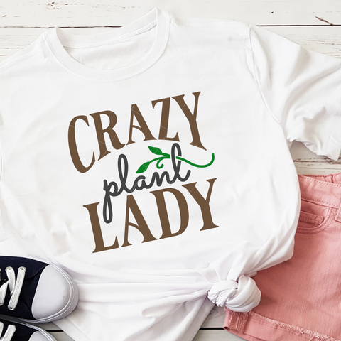 Crazy Plant Lady SVG File Style 3 for Cricut/Silhouette