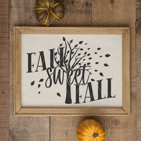 Fall Sweet Fall SVG File for Autumn