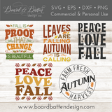 The Fall & Autumn SVG Bundle with LIFETIME updates - Commercial Use SVG Files for Cricut & Silhouette