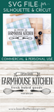 Farmhouse Kitchen SVG File (Style 3) - Commercial Use SVG Files for Cricut & Silhouette