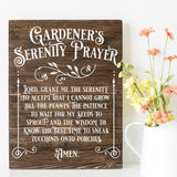 Gardener's Serenity Prayer SVG File - Commercial Use SVG Files for Cricut & Silhouette
