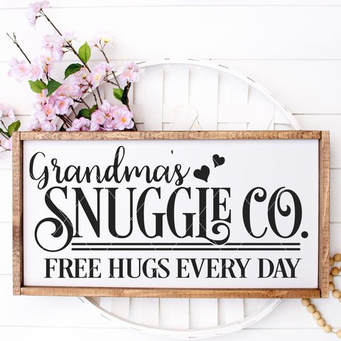 Grandma's Snuggle Co Vintage SVG With Mom & Auntie Variations
