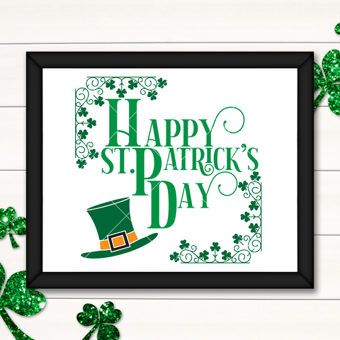 Happy St Patrick's Day SVG File (Style 3)