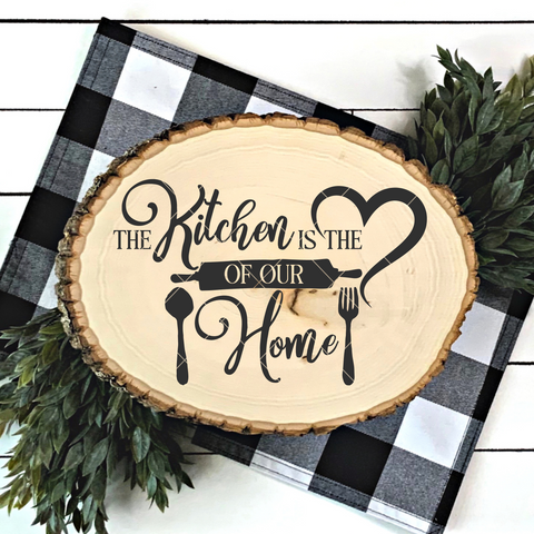 The Kitchen Is The Heart of The Home SVG File (Style 2)