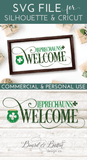 Leprechauns Welcome SVG File - Commercial Use SVG Files for Cricut & Silhouette