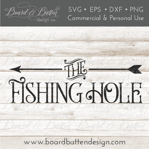 The Fishing Hole SVG File