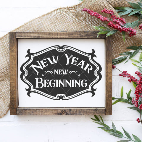 New Year New Beginning SVG File