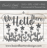 Oh Hello There Plants/Flowers SVG File for Cricut/Silhouette - Commercial Use SVG Files for Cricut & Silhouette