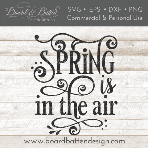 Spring Is In The Air SVG File