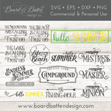 Summer Fun SVG Bundle with LIFETIME Updates - Commercial Use SVG Files for Cricut & Silhouette