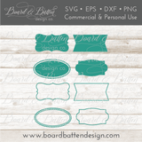 Vintage Farmhouse Style Canister Label SVG Set - Commercial Use SVG Files for Cricut & Silhouette