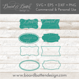Vintage Farmhouse Style Spice Label SVG Set - Commercial Use SVG Files for Cricut & Silhouette