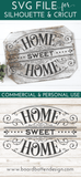 Victorian Style Home Sweet Home Cuttable SVG File - Commercial Use SVG Files for Cricut & Silhouette