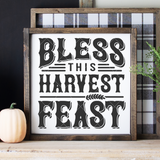 Bless This Harvest Feast SVG For Thanksgiving Cricut Projects