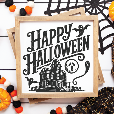 Happy Halloween SVG File for Cricut/Silhouette/Glowforge #9