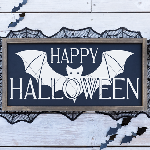 Happy Halloween Bat SVG File for Cricut/Silhouette/Glowforge