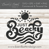 Just Beachy SVG For Cricut - Summer SVG Files