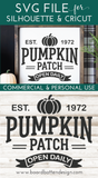 Pumpkin Patch SVG File for Fall & Autumn  Cricut/Silhouette/Glowforge #4