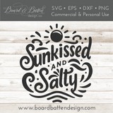 Sunkissed and Salty SVG Files for Cricut - Summer Cut Files