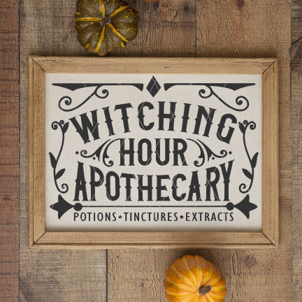 Witching Hour Apothecary SVG File for Halloween | Cricut/Silhouette