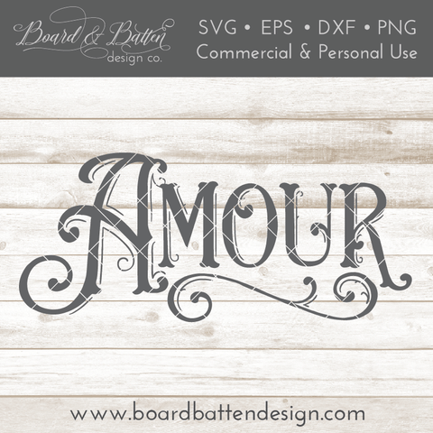 Vintage Elaborate Amour SVG File