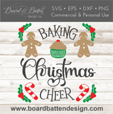 Christmas Potholder SVG File - Baking Christmas Cheer for Cricut/Silhouette/Glowforge/laser - Commercial Use SVG Files for Cricut & Silhouette