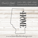 Alberta AB "Home" Outline SVG File - Canadian Province - Commercial Use SVG Files for Cricut & Silhouette