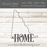 Yukon Territories YT  "Home" Outline SVG File - Canadian Province - Commercial Use SVG Files for Cricut & Silhouette