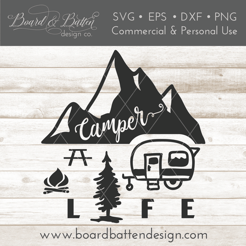 Camper Life SVG File