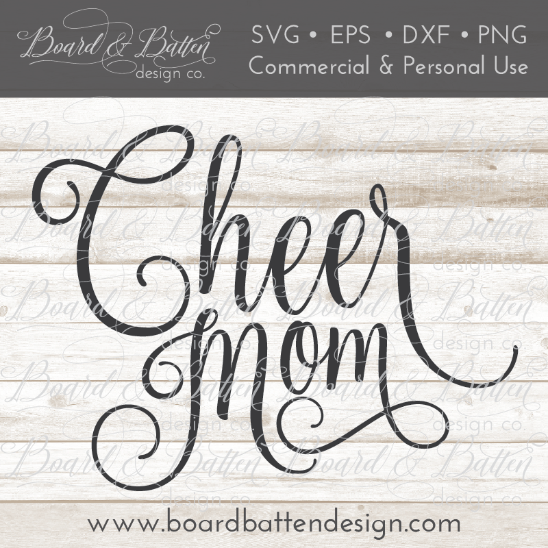 Cheer Mom SVG File - Commercial Use SVG Files for Cricut & Silhouette
