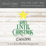 Christmas Tree Day Countdown SVG File - Commercial Use SVG Files for Cricut & Silhouette