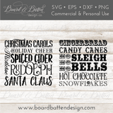 2-in-1 Christmas Subway Art SVG File - Commercial Use SVG Files for Cricut & Silhouette