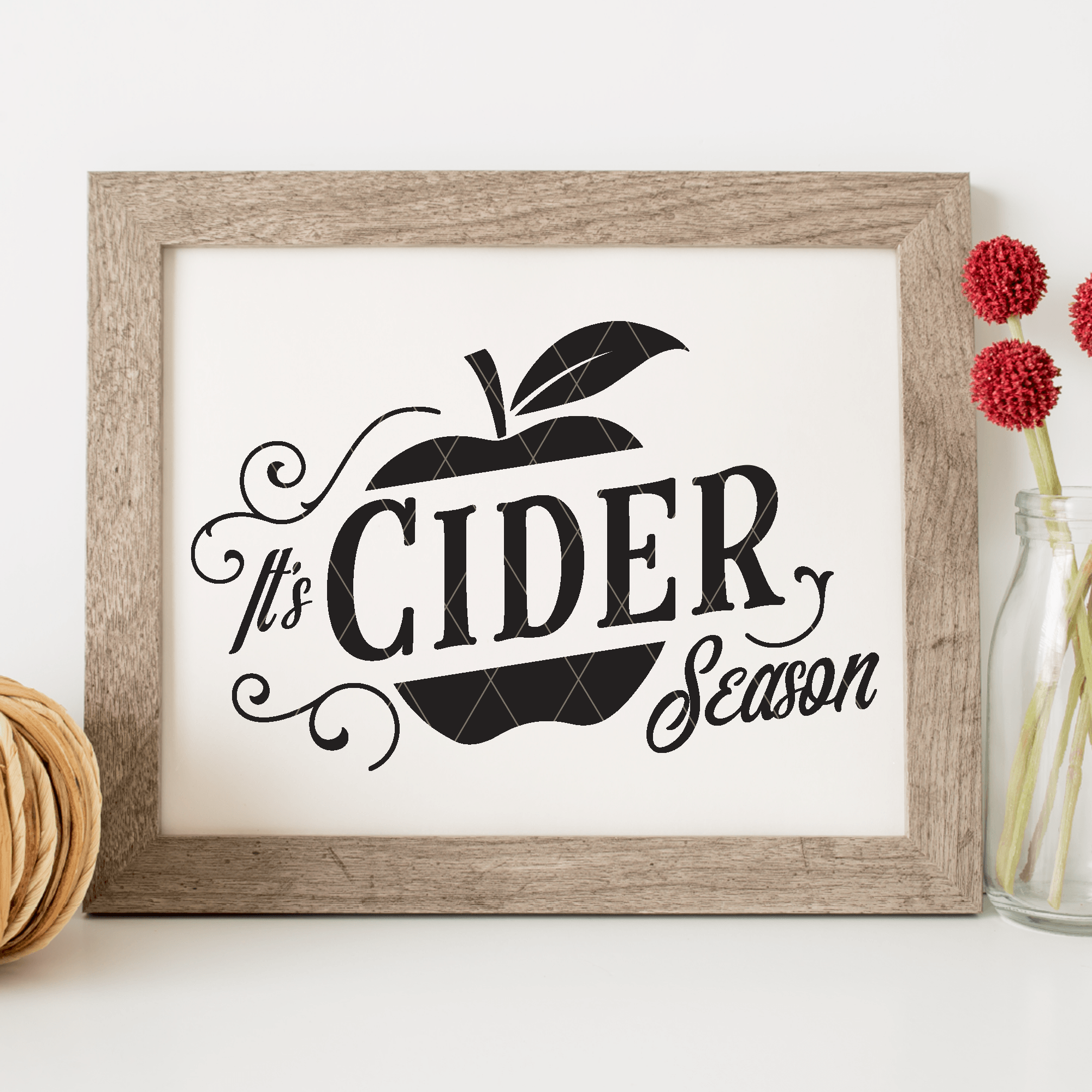 Vintage Cider Season SVG File for Fall/Autumn - Commercial Use SVG Files for Cricut & Silhouette
