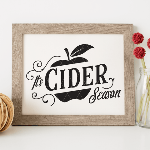 Vintage Cider Season SVG File for Fall/Autumn