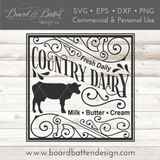 Country Dairy Farmhouse SVG File - Commercial Use SVG Files for Cricut & Silhouette