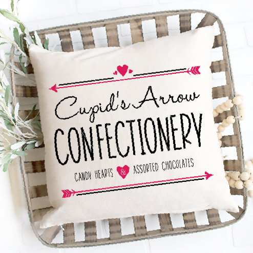 Cupid's Arrow Sign SVG For Valentine's Day - Commercial Use SVG Files for Cricut & Silhouette