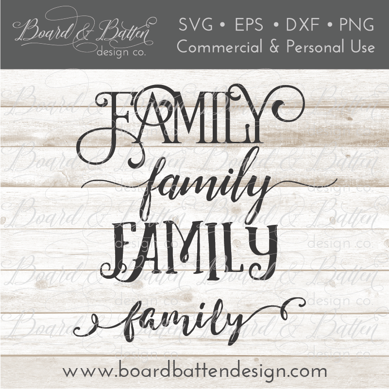 Family SVG File Multi Style Bundle - Commercial Use SVG Files for Cricut & Silhouette