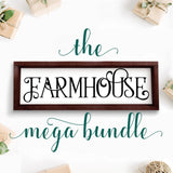 Farmhouse Style Mega SVG file Bundle with LIFETIME updates - Commercial Use SVG Files for Cricut & Silhouette