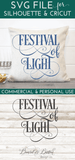 Festival of Light Hanukkah SVG File - Commercial Use SVG Files for Cricut & Silhouette