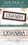 Happy Kwanzaa SVG File for Wood Tiles - Commercial Use SVG Files for Cricut & Silhouette