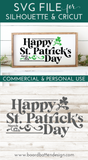 Happy St Patrick's Day SVG File (Style 2) - Commercial Use SVG Files for Cricut & Silhouette