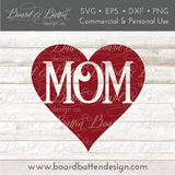 Mom In Heart SVG File - Commercial Use SVG Files for Cricut & Silhouette