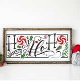 Christmas SVG Files | Ho Ho Ho Sign Cut File | Christmas Cricut Designs - Commercial Use SVG Files for Cricut & Silhouette